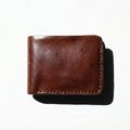 Monroe Aged Bifold | Distressed Tan Genuine Leather Wallet