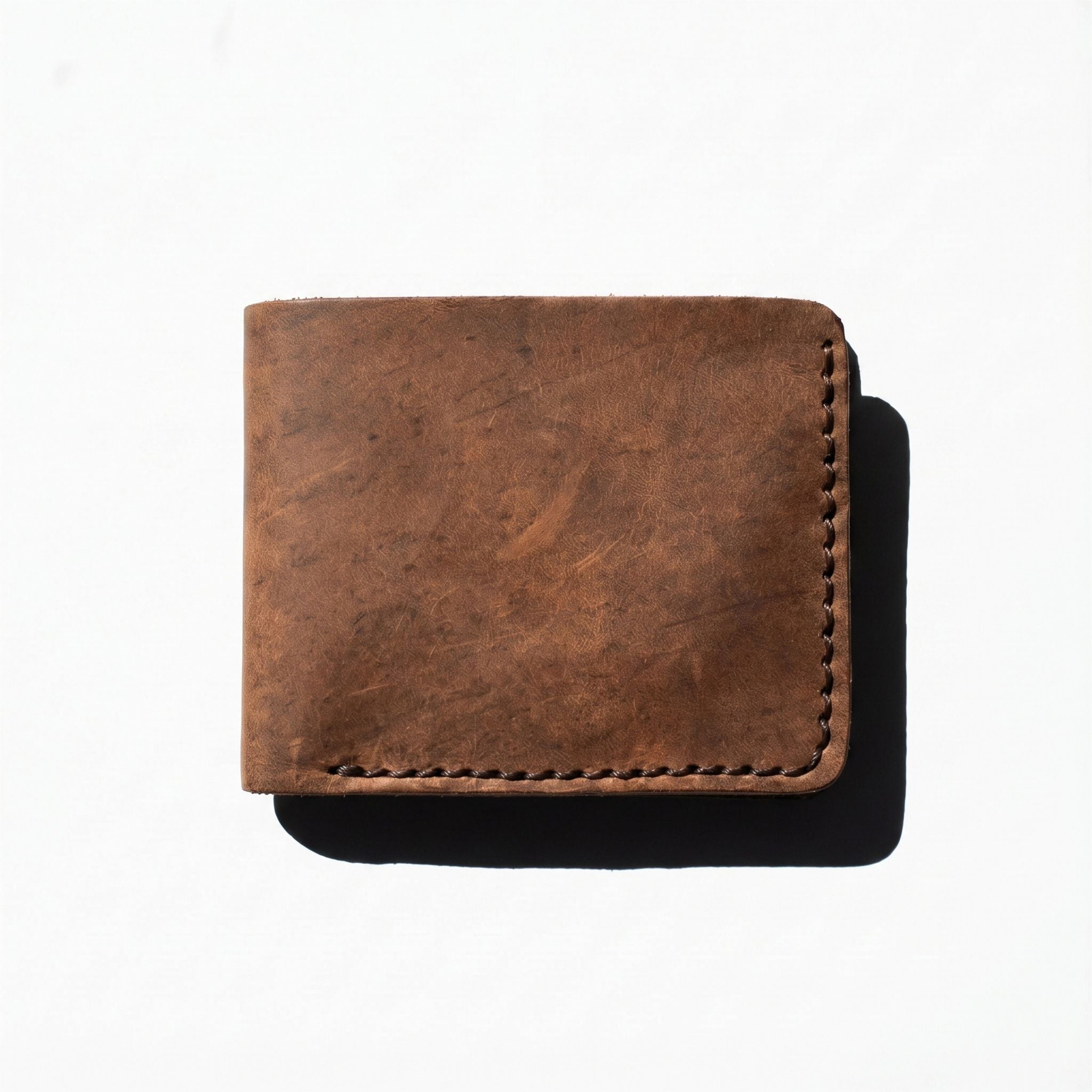 Russet Vintage Bifold | Brown Full Grain Leather Wallet Men
