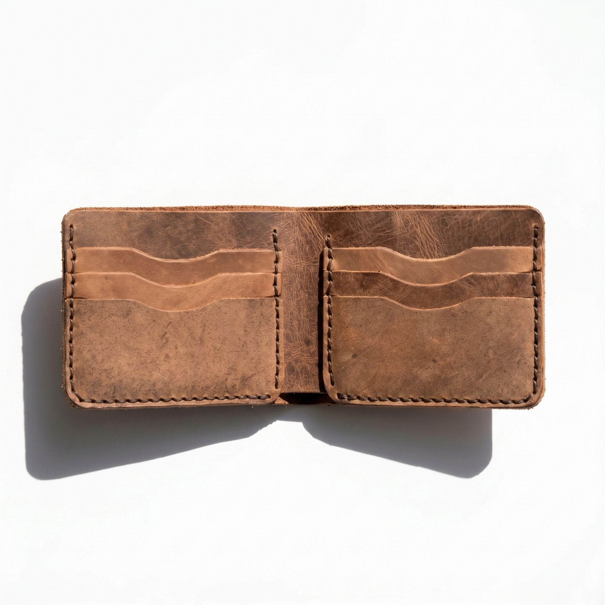 Russet Vintage Bifold | Brown Full Grain Leather Wallet Men