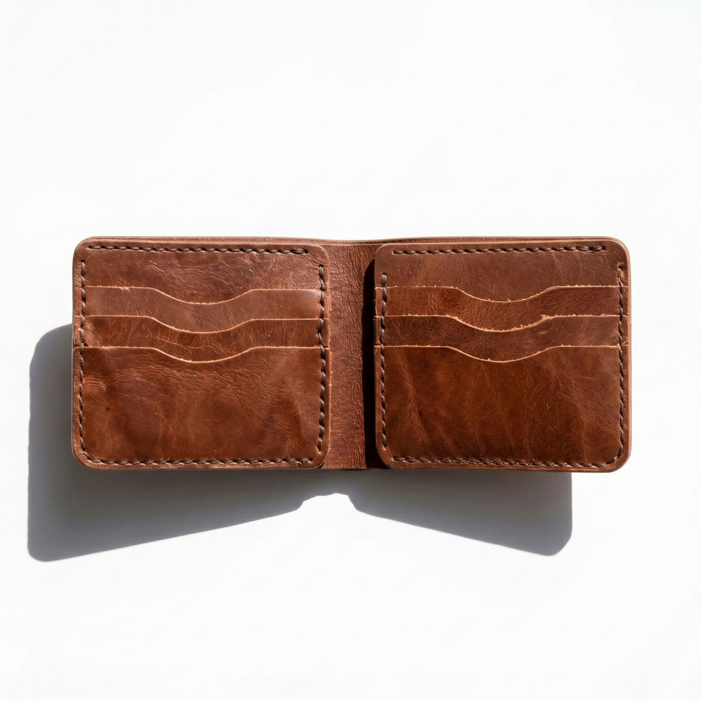 Monroe Aged Bifold | Distressed Tan Genuine Leather Wallet