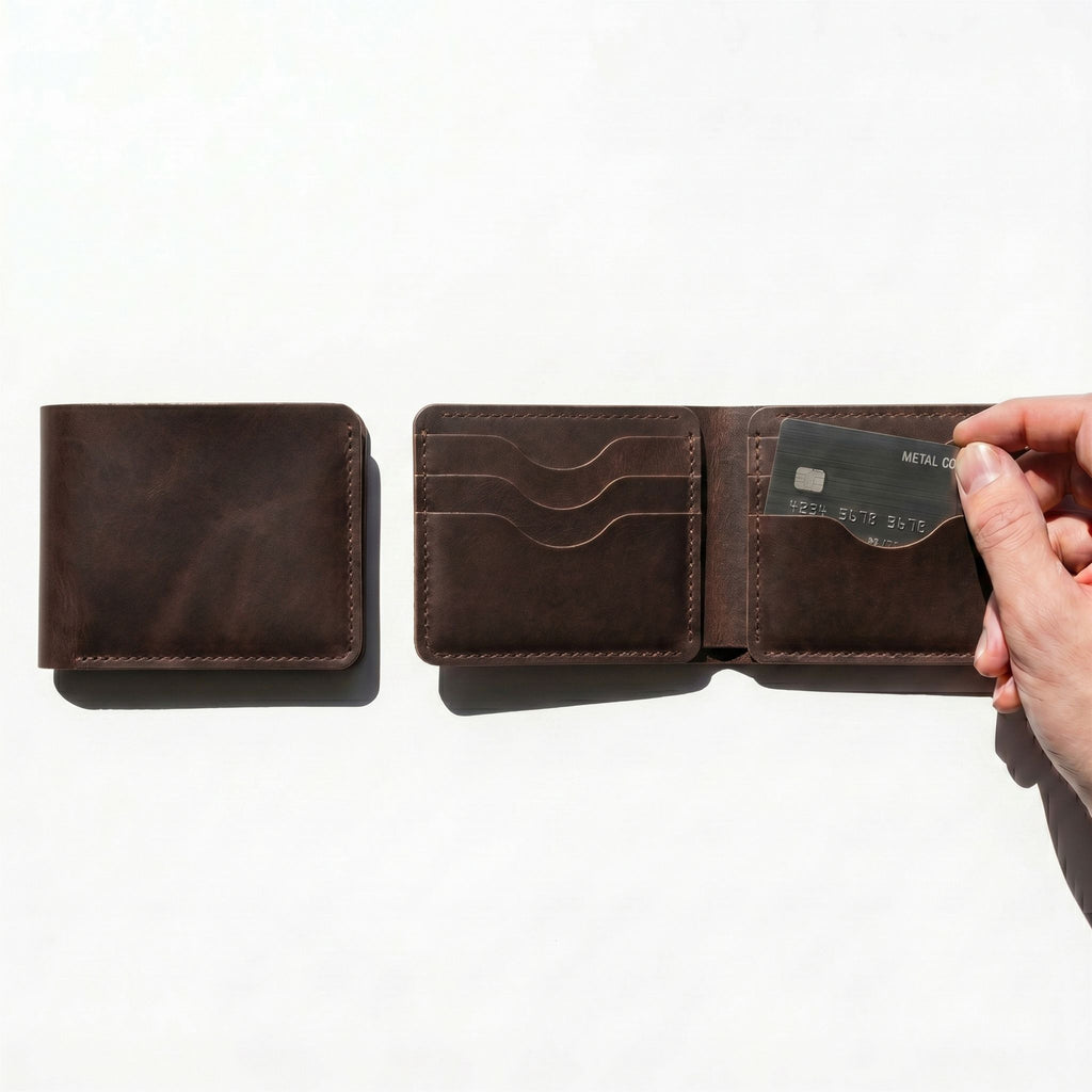 Espresso Heritage Bifold | Dark Brown Full Grain Leather Wallet