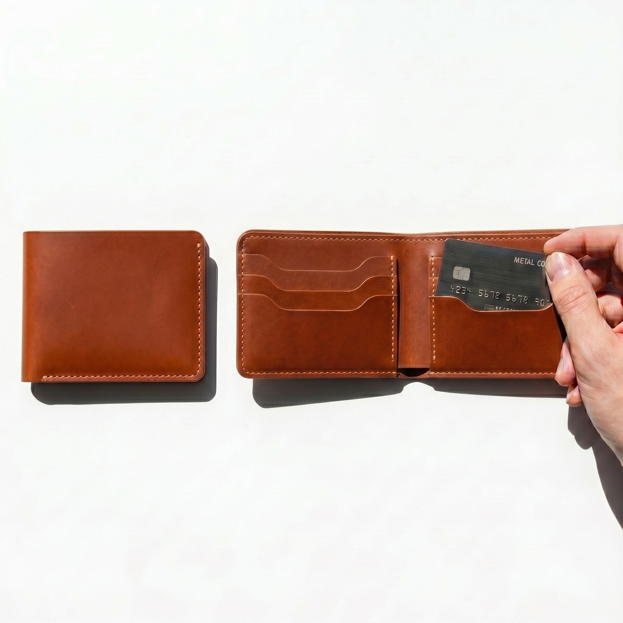 Caramel Classic Bifold | Men's Genuine Leather Wallet